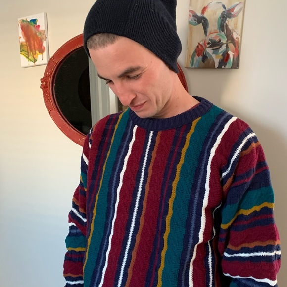 Men’s knit vintage oversized sweater - Picture 7 of 7